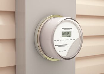 Dip Pole - Underground Service to Meter on House